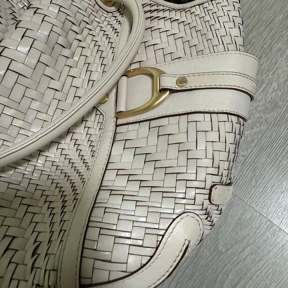 Cole Haan Genevieve Woven Denny Satchel Bag - Picture 4 of 14